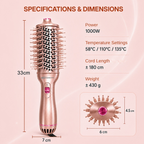 Escova Secadora 4 em 1 MAIMEITE, Estilizador de Cabelo Multifuncional 800W – Alisador, Modelador e Volumizador