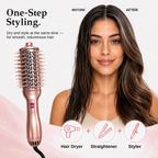 Escova Secadora 4 em 1 MAIMEITE, Estilizador de Cabelo Multifuncional 800W – Alisador, Modelador e Volumizador