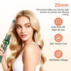 Alisador y rizador cerámico automático para cabello rizado de 25 mm MAIMEITE, rizador automático cerámico para cabello, moldeador de rizos Libra