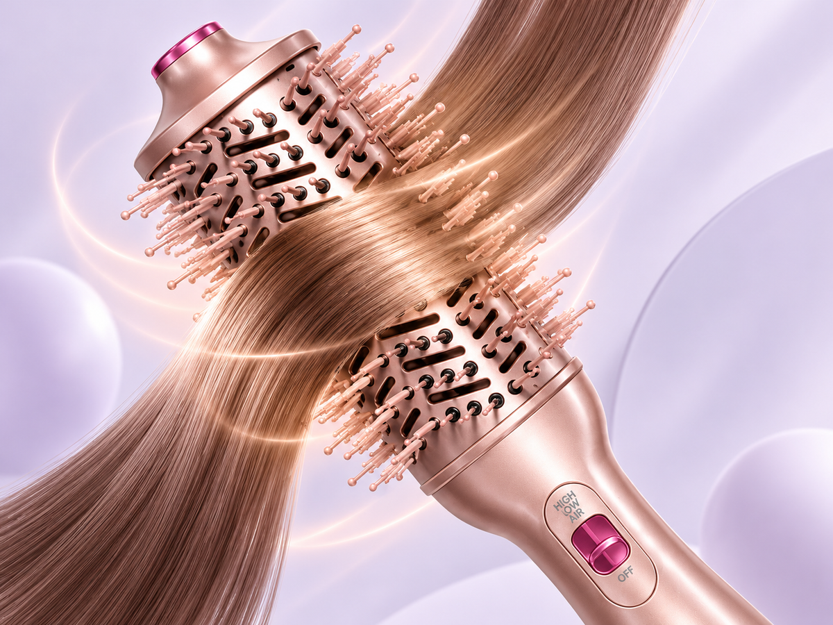 Hair styled smooth and straight with the XD-2502