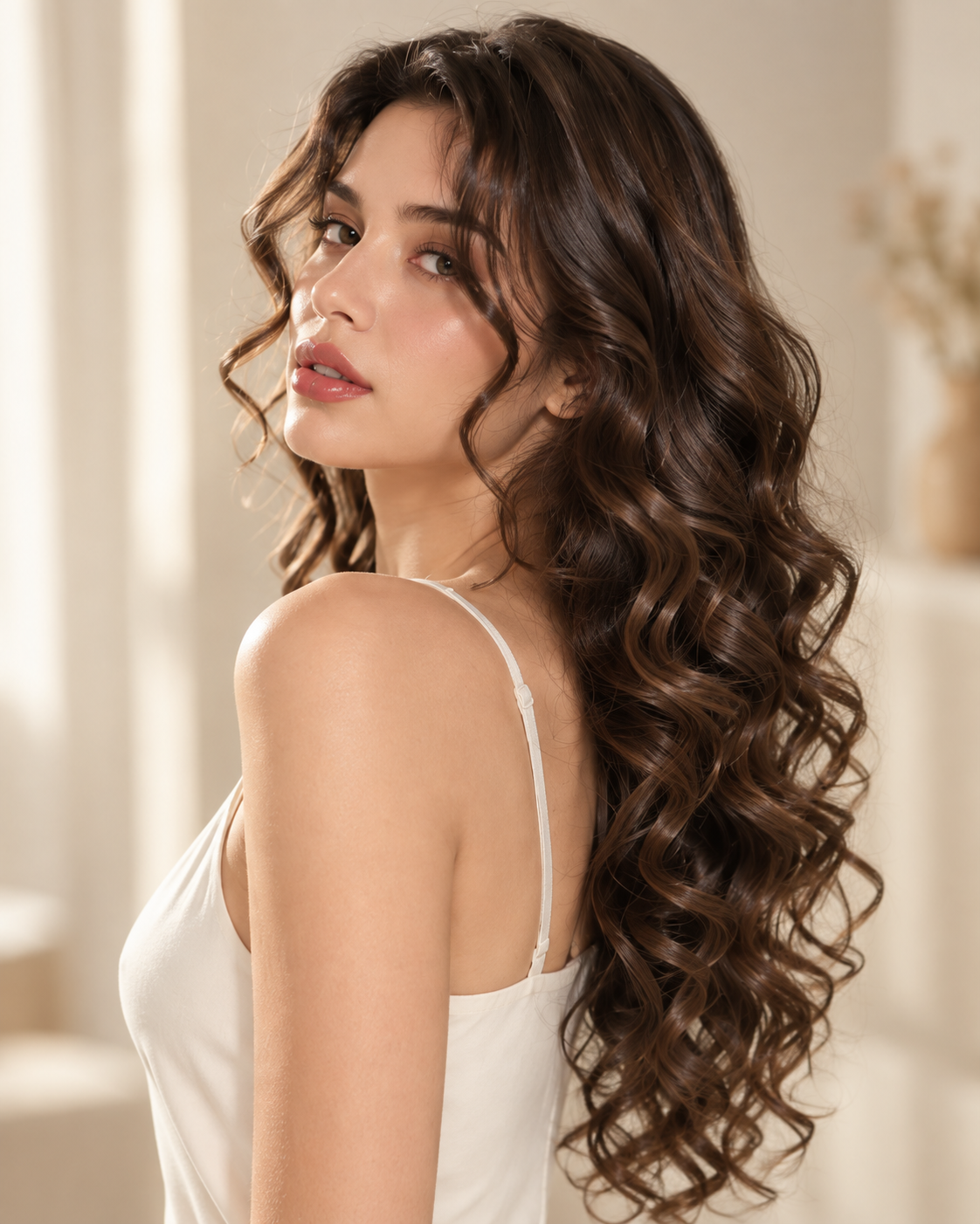 Defined curls.