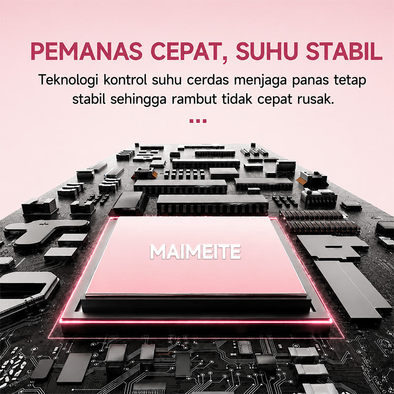 MAIMEITE Hair Styler – 25mm Automatic Curling Iron with Pink Gradient, Fast Heating, Auto Curler