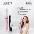 MAIMEITE 25mm Automatic Curly Hair Straightener & Ceramic Curling Iron, Automatic Ceramic Hair Curler, Libra Hair Curly Styler