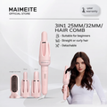 MAIMEITE 4-in-1 Upgraded Ceramic Automatic Curling Iron & Hair Straightener, Multifunctional Hair Styler with Straightener Comb and Hair Clip