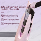 Alisador y rizador automático 2 en 1 para cabello rizado MAIMEITE, rizador automático para cabello, iones negativos, alisador para cabello rizado, calentamiento rápido, recordatorio
