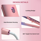 MAIMEITE Hair Straightener, Curler, Curly Hair Iron, Straightening Iron, Affordable Straightener, 2-in-1 Straight & Curly Hair Styler, Rebonding Iron, Hair Comb