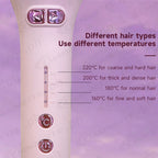 Alisador y rizador automático 2 en 1 para cabello rizado MAIMEITE, rizador automático para cabello, iones negativos, alisador para cabello rizado, calentamiento rápido, recordatorio