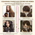 MAIMEITE 2-in-1 LCD Hair Straightener, Professional Portable Curly & Straight Hair Styler, Keratin Ceramic Curling Iron