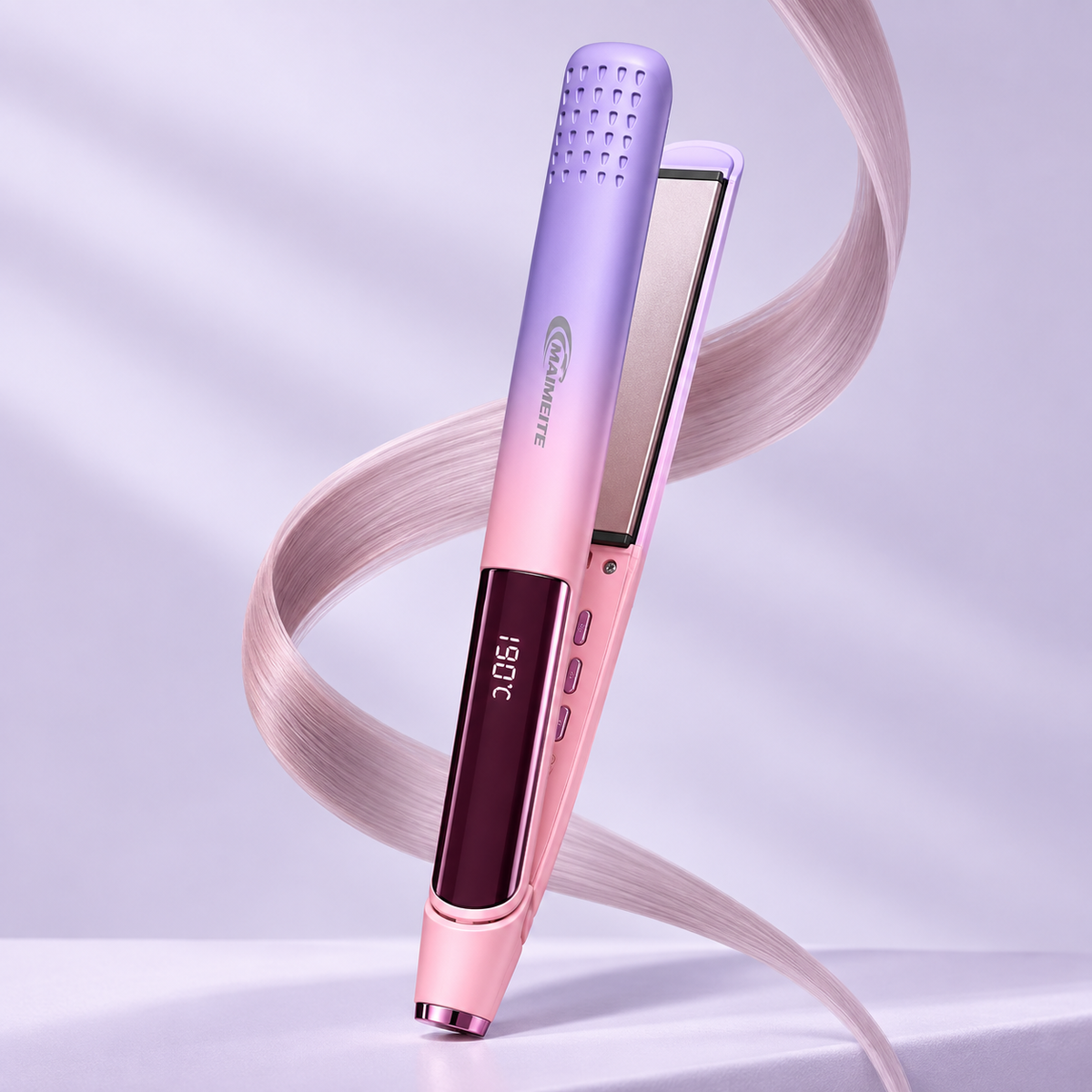 MAIMEITE RW-T668 2-in-1 hair straightener and curler