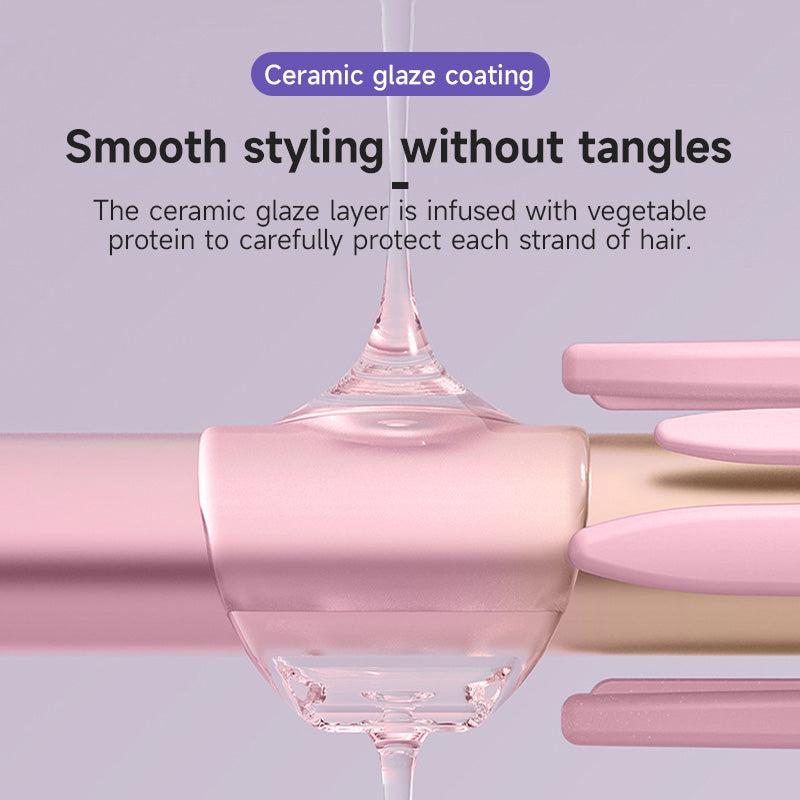 Modelador de Cachos e Prancha Alisadora MAIMEITE 26mm com Revestimento Cerâmico, Estilizador de Cabelo Automático