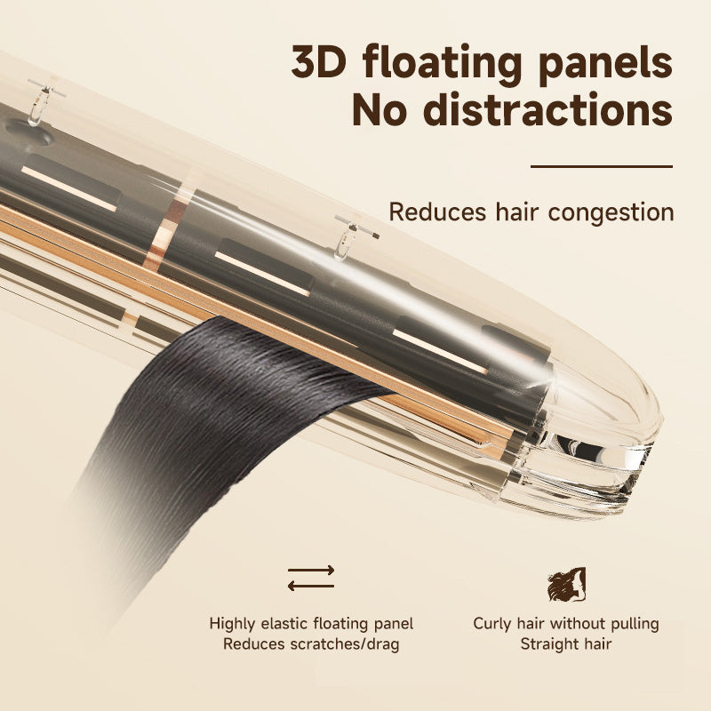 MAIMEITE 2-in-1 LCD Hair Straightener, Professional Portable Curly & Straight Hair Styler, Keratin Ceramic Curling Iron