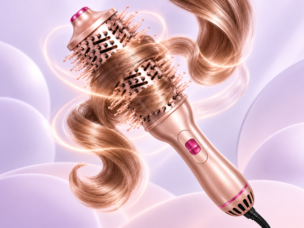 Hair brushed and shaped with the XD-2502