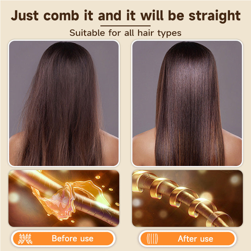 MAIMEITE 2-in-1 LCD Hair Straightener, Professional Portable Curly & Straight Hair Styler, Keratin Ceramic Curling Iron