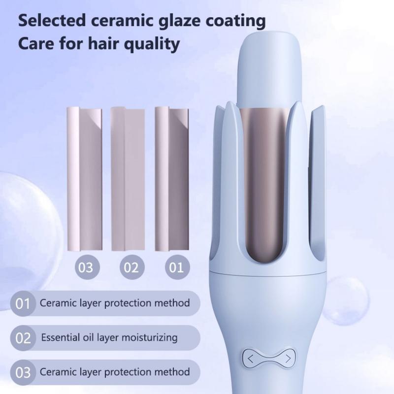 MAIMEITE 32mm Ceramic Hair Straightener & Automatic Curler, Curly Hair Curling Iron with Negative Ion, Hair Curler
