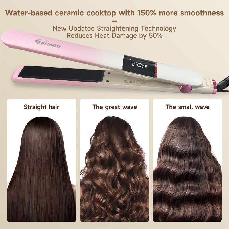 Straight when you want.
Curly when you don't.