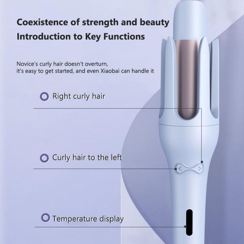 MAIMEITE 32mm Ceramic Hair Straightener & Automatic Curler, Curly Hair Curling Iron with Negative Ion, Hair Curler
