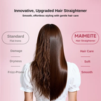 MAIMEITE Hair Straightener, Curler, Curly Hair Iron, Straightening Iron, Affordable Straightener, 2-in-1 Straight & Curly Hair Styler, Rebonding Iron, Hair Comb